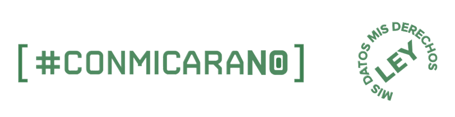 Hashtag: Con Mi Cara No. Sello: Mis datos mis derechos